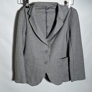 Indigo Rein Size XS Gray button up Jacket classy cropped sleeves deep pockets